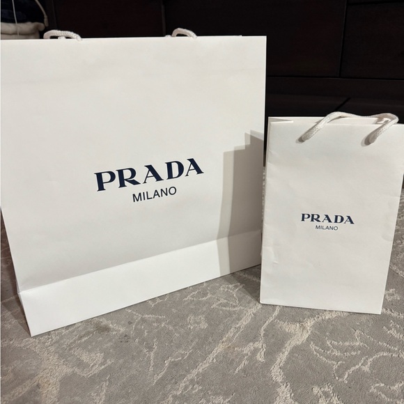 Accessories - Prada Milano White Shopping Bags